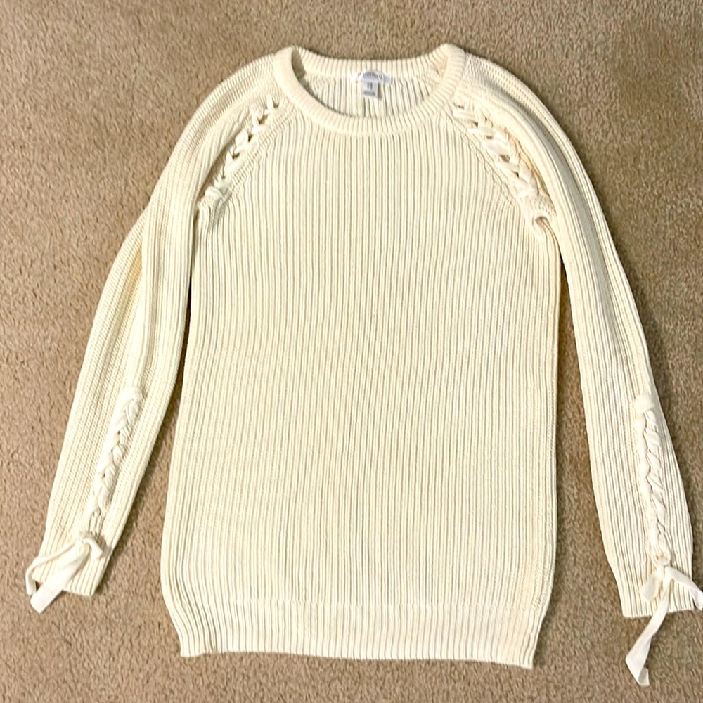 Maternity Cream sweater- Medium